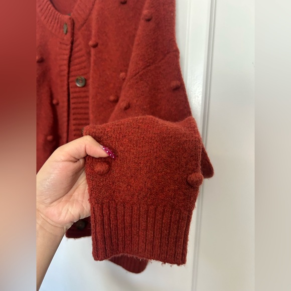 Madewell Bobble Colburne Cardigan Coziest Yarn size M chic 90s cottagecore boho - Picture 7 of 12